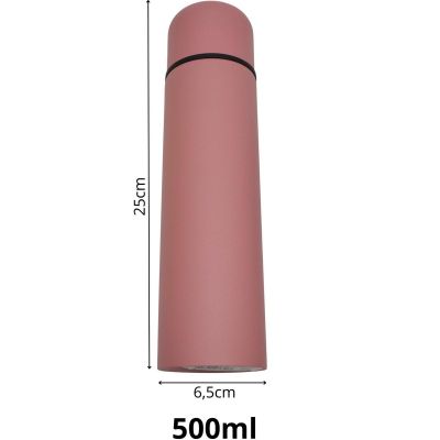 10. Reisethermoskanne 500 ml, hochwertige Haushaltswaren, rosa