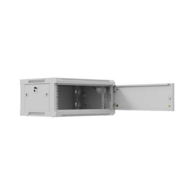 11. LANBERG Wandregalschrank 19" 4HE 600x450 GRAU METALLTÜR (FLACHVERPACKT)