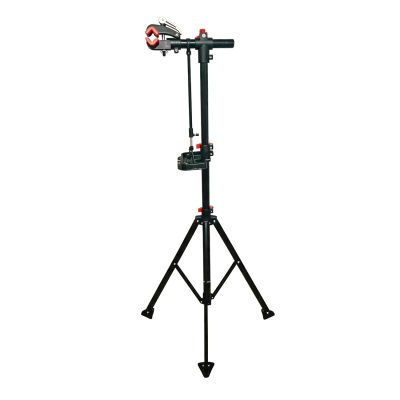3. Wozinsky WQX-180 Fahrradreparaturständer für Fahrräder von 22 bis 29 Zoll mit 360°-Arm – Schwarz