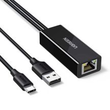 Ugreen USB-C auf RJ45 10/100 Mbit/s Netzwerkadapter – Schwarz