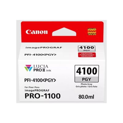 4. Canon LUCIA PRO II Tintenpatrone, 1 Stück, Original, Standardreichweite, Fotograu