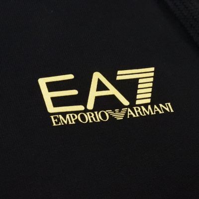 4. EA7 Emporio Armani Futer Regular Fit Kapuzenpullover Schwarz - 8NPM32PJVRZ