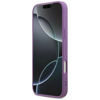 5. Guess Fixed Glitter Big 4G Hülle für iPhone 17 Pro Max - Lila