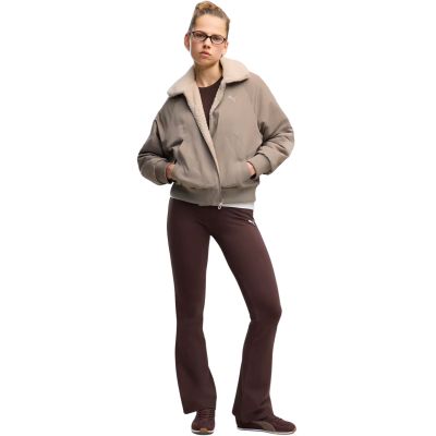 5. Puma Ess High-Waist Flared Damenleggings Braun 631542 33