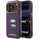 Karl Lagerfeld IML Ikonik Sketch Print MagSafe Hülle für iPhone 18 Pro / 17 Pro – burgunderfarben