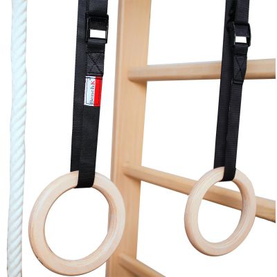 5. Leiter mit Holzstange und Zubehörbank 111+A204