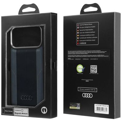 8. Audi A6 Kunstleder MagSafe Case für iPhone 17 Pro Max - Schwarz