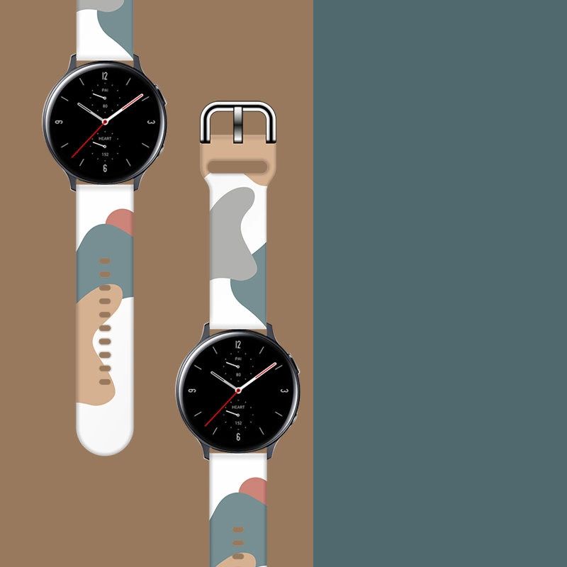 3. Strap Moro für Samsung Galaxy Watch 40 / 41 / 42 / 43 / 44 mm Silikonarmband Uhrenarmband - Muster 2