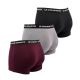 3. Le Coq Sportif Herren-Boxershorts, 3er-Pack, Schwarz, Grau, Burgunderrot
