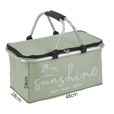 12. Faltbarer Thermo-Reisekorb 35L Redcliffs Green