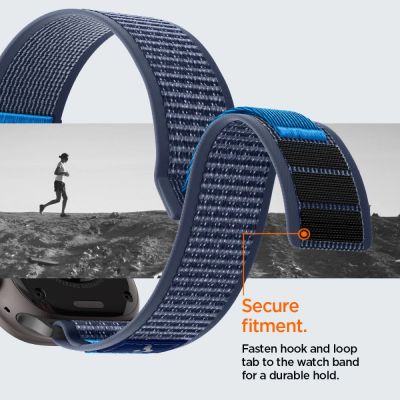 11. Spigen Athlex Air 2 Armband für Apple Watch (44 / 45 / 46 / 49 mm) – Marineblau