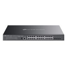 TP-Link SG5428XMPP Managed Network Switch L3 Gigabit Ethernet (10/100/1000) PoE-Unterstützung Schwarz