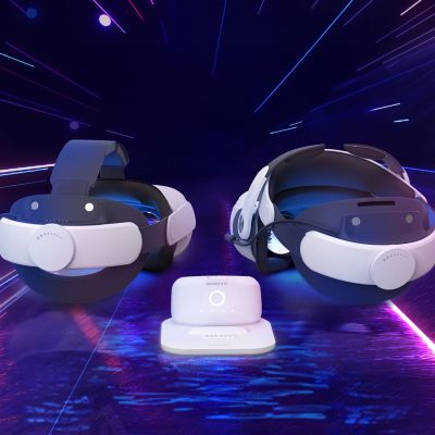 5. BoboVR BD2 Ladestation für BoboVR B2 externe Akkus + B2 Akku – Weiß