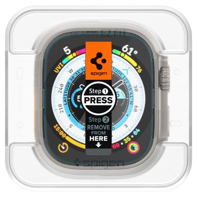 2. Spigen Glas.tR EZ Fit Panzerglas für Apple Watch Ultra / Ultra 2 (49 mm) - 2 Stk.