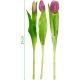 5. Strauß aus 7 hellvioletten Tulpen, 31 cm, naturgetreue Frühlingsdekoration