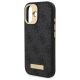 6. Guess 4G Logo Plate MagSafe Hülle für iPhone 16 - Schwarz