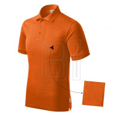 2. Resist Heavy Poloshirt für Herren (Orange 11 (Markenlabel))