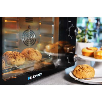 4. Blaupunkt EOM601 Mini-Backofen (Drehknopf; 1800 W; Schwarz)