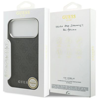 8. Guess 4G Classic Logo MagSafe Hülle für iPhone 17 Pro Max - Schwarz