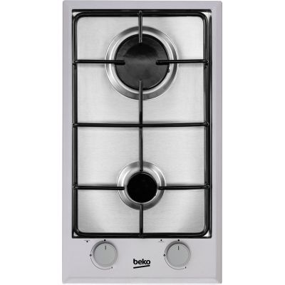 2. Beko HDCG 32220 SX Gaskochfeld (2 Kochzonen; Edelstahlfarbe)