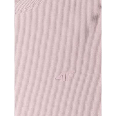 6. Damen-T-Shirt mit schmaler Rippstrickpassform 4F 4FRSS26TTSHF3629-56S