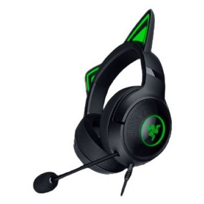 6. Razer Kraken Kitty V2 Headset, kabelgebunden, Over-Ear-Mikrofon mit Geräuschunterdrückung