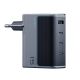 Cuktech AD1404UEU 140W GaN 3x USB-C + USB-A Wandladegerät mit USB-C-Kabel – Grau