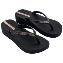 Ipanema Damen-Flip-Flops Mesh XI Plat Fem Plateau, schwarz