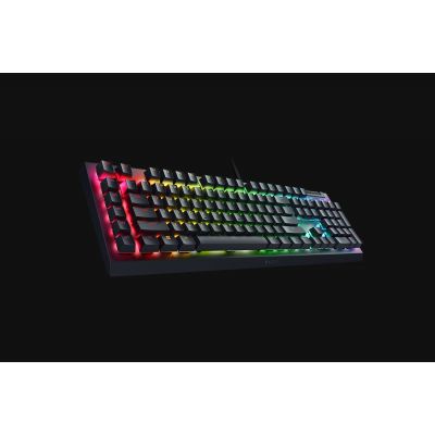 6. Razer BlackWidow V4 X. Tastatur Formfaktor: Volle Größe (100 %), Geräteschnittstelle: USB, Tastatur-Switch: Mechanischer Switch. Art der Hintergrundbeleuchtung: RGB-LED. Empfohlene Verwendung: Gaming. Produktfarbe: Schwarz