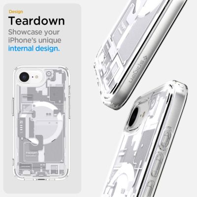 13. Spigen Ultra Hybrid MagSafe Hülle für iPhone 16e / 17e Zero One – Weiß