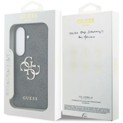8. Guess 4G Big Metal Logo Hülle für Samsung Galaxy S26 Plus - Schwarz