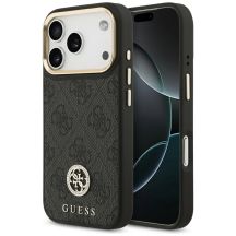 Guess 4G Strass Logo MagSafe Hülle für iPhone 17 Pro - Schwarz