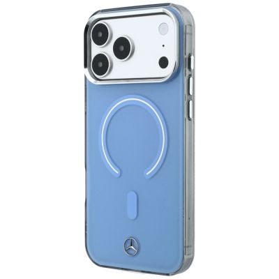 2. Mercedes Doppelschicht-MagSafe-Hülle mit ikonischem Logo für iPhone 18 Pro Max / 17 Pro Max – Blau