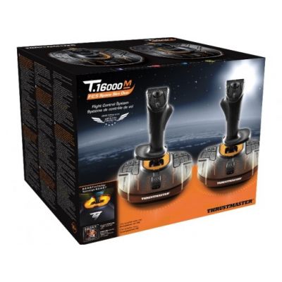 2. Thrustmaster T.16000M FCS SPACE SIM DUO Schwarz, Orange USB Joystick Analog/Digital PC