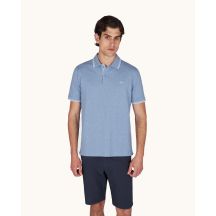 Paul&Shark Herren-Polohemd aus Baumwolle mit Knopfleiste, Stahlblau 25411205-991
