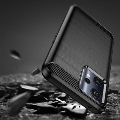 9. Carbon Case Flexible Cover Realme 9 Pro schwarz