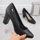 11. Sergio Leone W SK193A schwarze Pumps mit Blockabsatz 