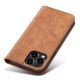 12. Magnet Fancy Case Case für iPhone 13 Pro Max Tasche Brieftasche Kartenhalter Braun