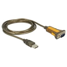 DeLOCK 65840 Parallelkabel, Schwarz/Gelb, 1,5 m, USB Typ-A, DB-9