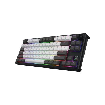 3. HATOR Skyfall Pro Wireless 80 Gaming-Tastatur USB + RF Wireless + Bluetooth QWERTZ US Englisch Schwarz, Grau