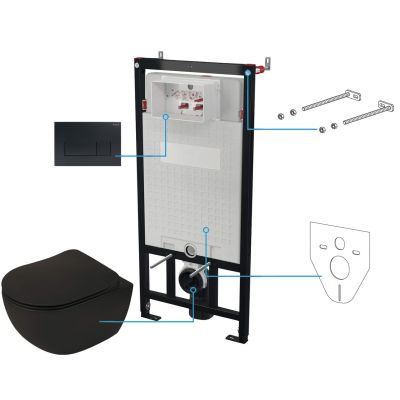 6-in-1 Unterputz-WC-Set