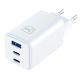 2. USB-C/USB-A 3mk Hyper GaN PD Ladegerät 65W™ – Weiß