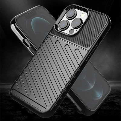 6. Thunder Case Flexibel Robuste Panzer Handyhülle TPU Schutzhülle für iPhone 13 Pro blau