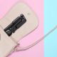 15. Selfie-Stick WR1YXS Teleskopstativ 0,71 m mit runder Lampe – Schwarz