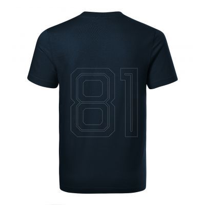 2. Base Unisex-T-Shirt (Marineblau (Markenlabel))