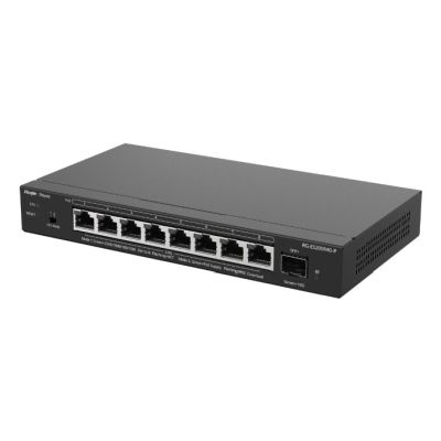 3. Ruijie Networks RG-ES209MG-P Netzwerk-Switch, Managed L2 2,5G Ethernet (100/1000/2500), PoE-fähig, Schwarz