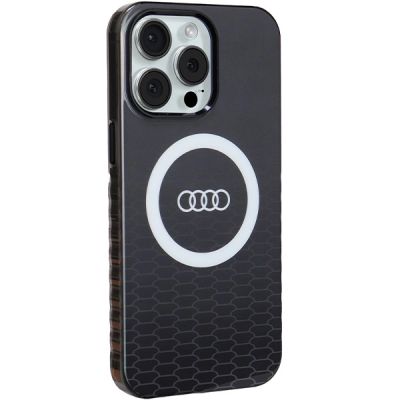 6. Audi IML Big Logo MagSafe Hülle für iPhone 15 Pro Max – schwarz