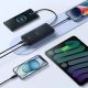 10. Baseus Lipow 10000mAh 22,5W Powerbank mit integriertem Dual-Kabel und Display (inkl. zusätzlichem schwarzen Baseus Simple USB-A-auf-USB-C-Kabel, 3A, 0,2 m) – Schwarz