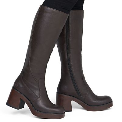 5. Gefütterte braune Damen-Ankle-Boots mit Blockabsatz, Rieker 58090-25