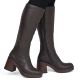 5. Gefütterte braune Damen-Ankle-Boots mit Blockabsatz, Rieker 58090-25